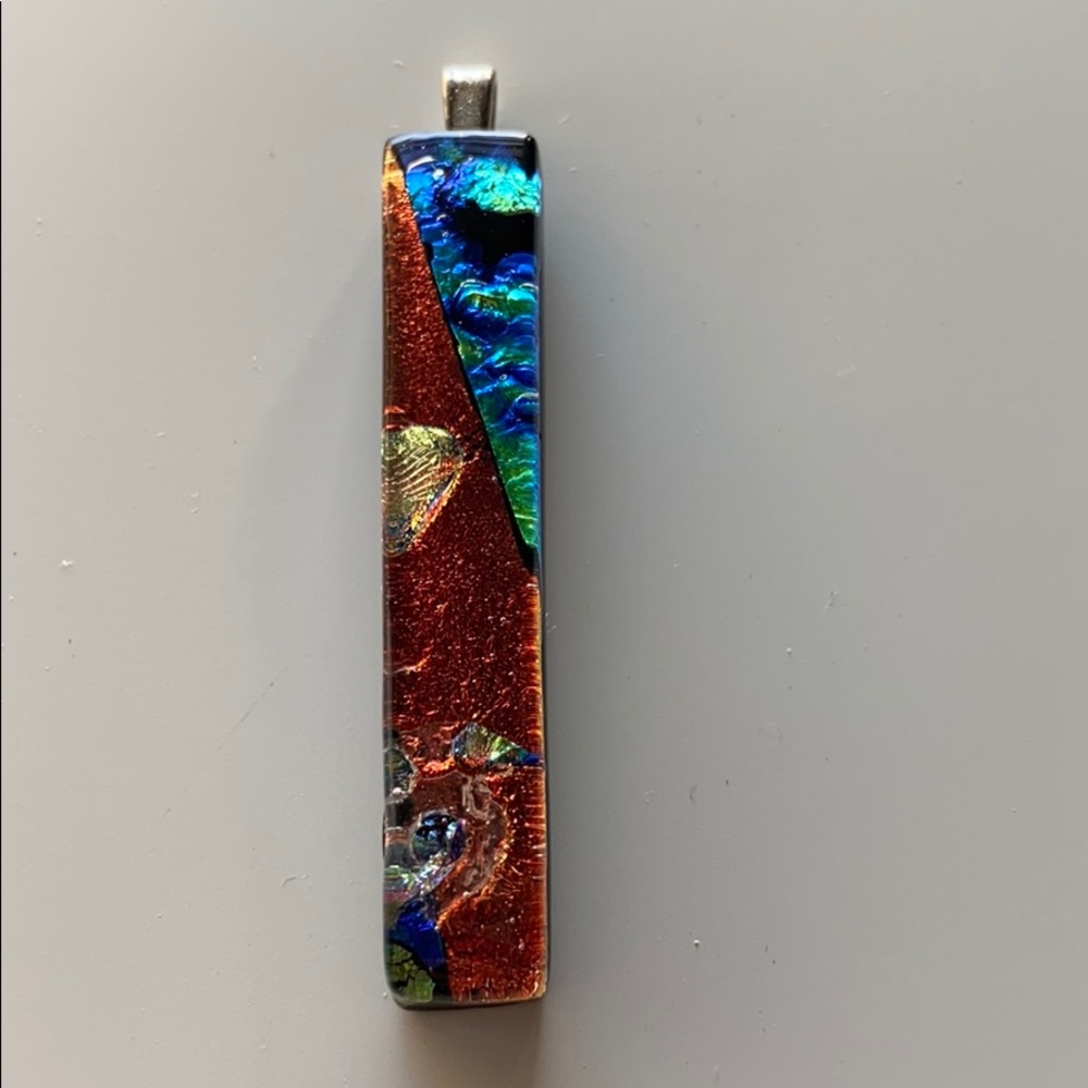Dichroic glass pendant
